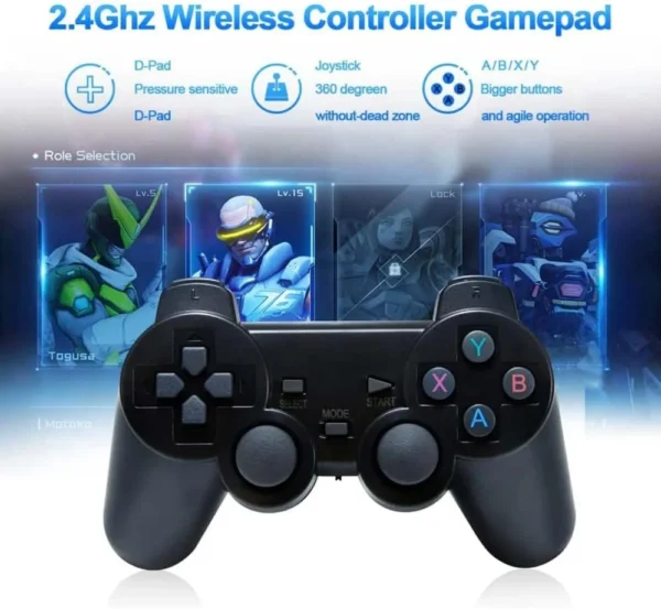 4K Game Stick with Rechargeable Controllers - Image 2